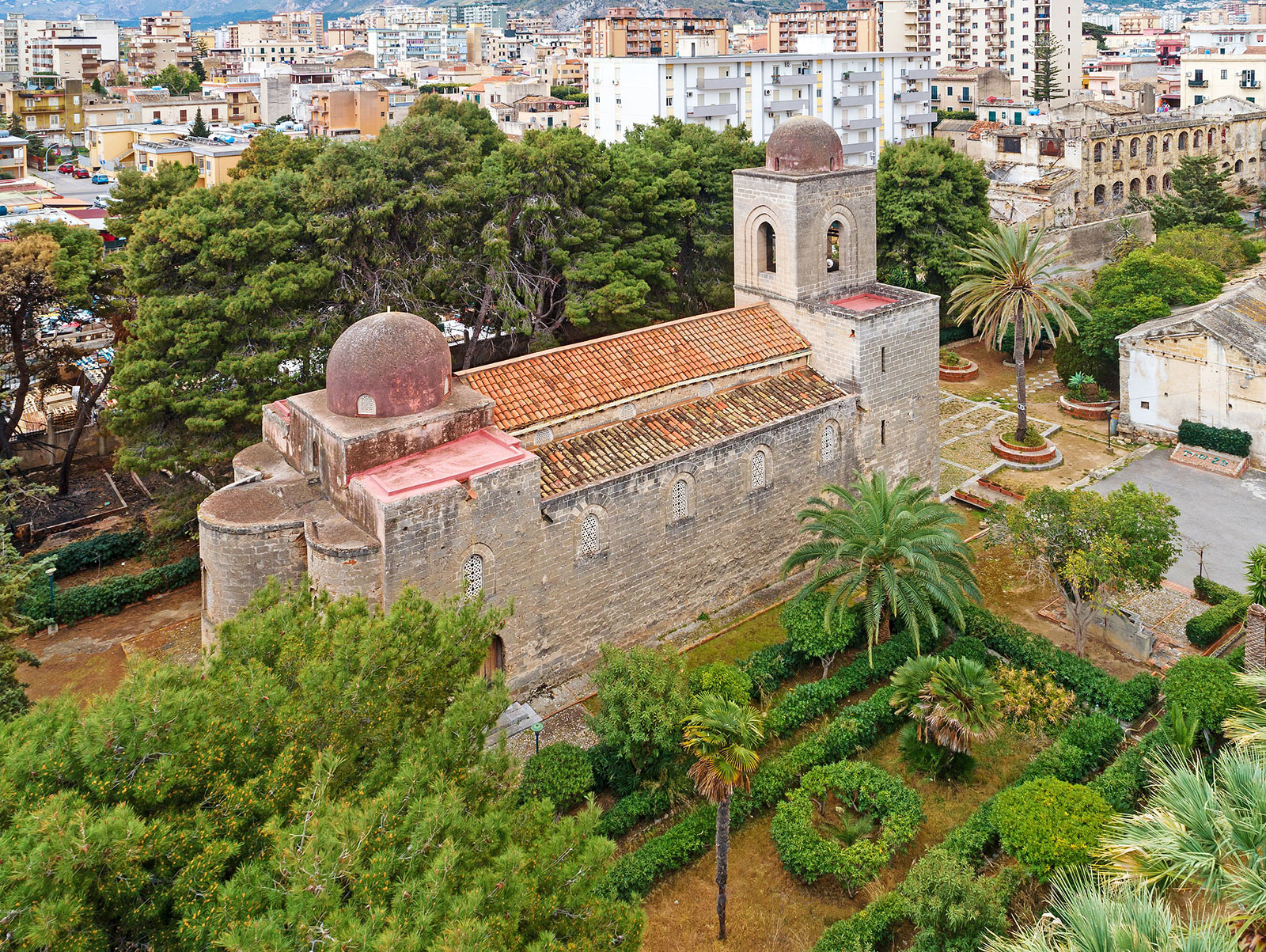 San Giovanni dei Lebbrosi - ancient Norman church in Palermo